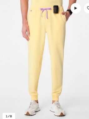 Figs Men's Butter Yellow Joggers - S/S